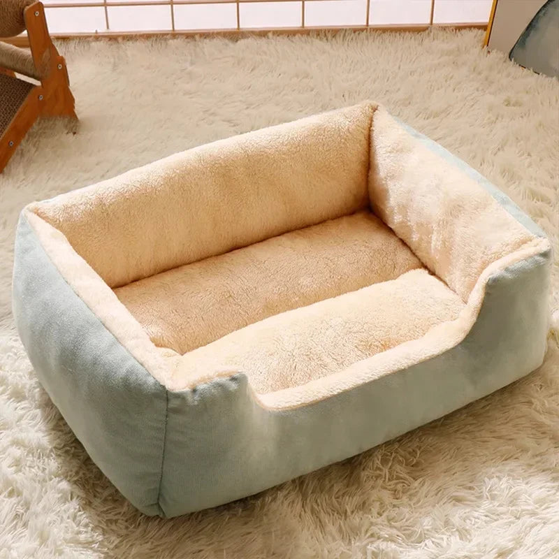Cat & Dog Pet Bed – Soft cushion basket house for kittens, puppies, and small pets