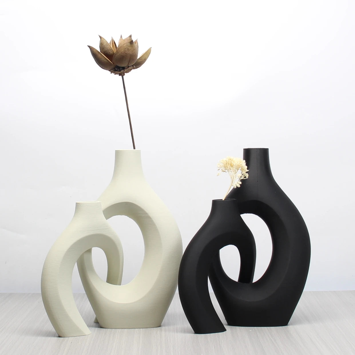 Bohemian Style Art Vase Set – Decorative vases for home, office, living room, bedroom, or wedding décor.