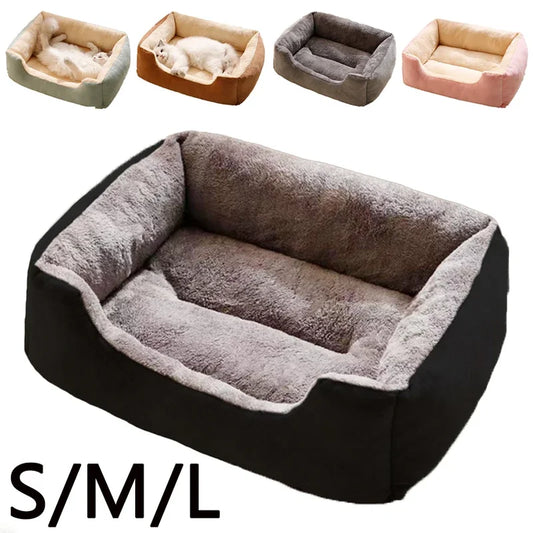 Cat & Dog Pet Bed – Soft cushion basket house for kittens, puppies, and small pets