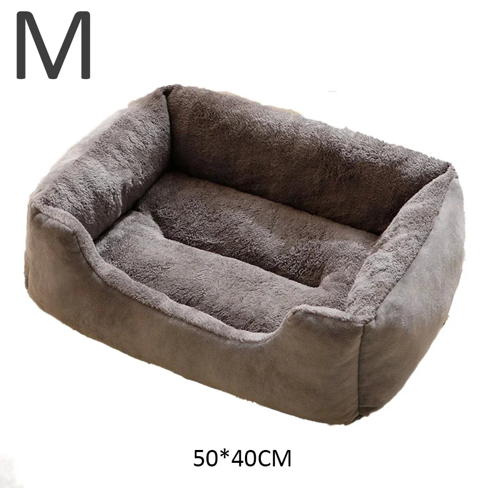 Cat & Dog Pet Bed – Soft cushion basket house for kittens, puppies, and small pets